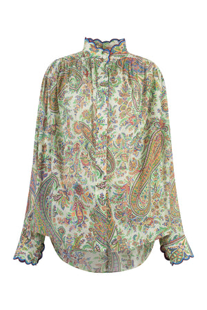 Paisley print blouse-0
